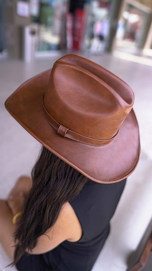 SOMBRERO AMERICANO VINIPIEL CAMEL