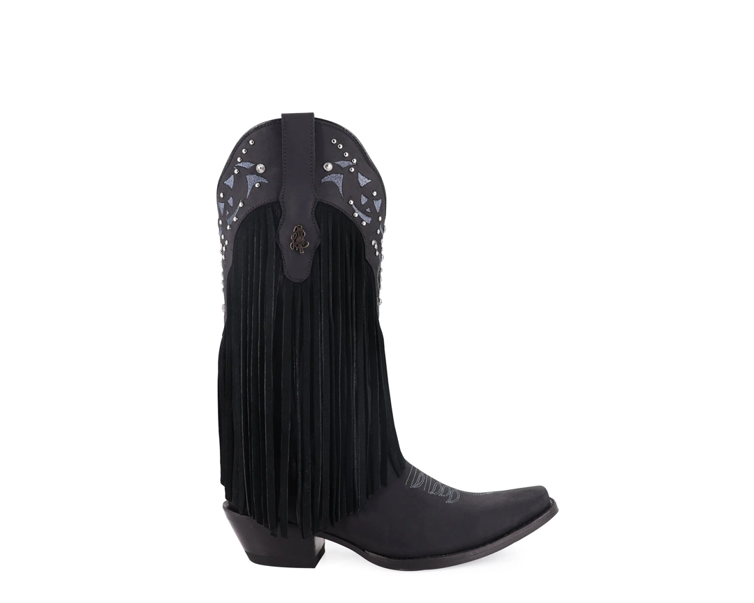 BOTA VAQUERA FORAJIDA NEGRO