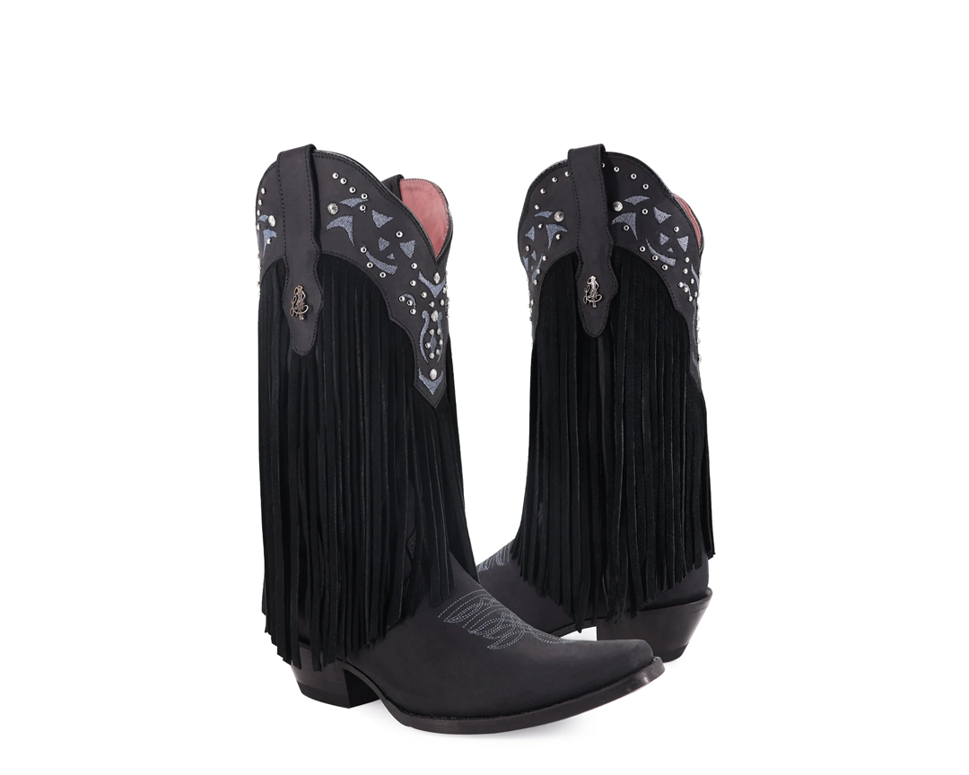 BOTA VAQUERA FORAJIDA NEGRO