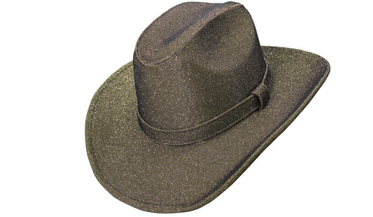 SOMBRERO BOLONA GLITTER VERDE