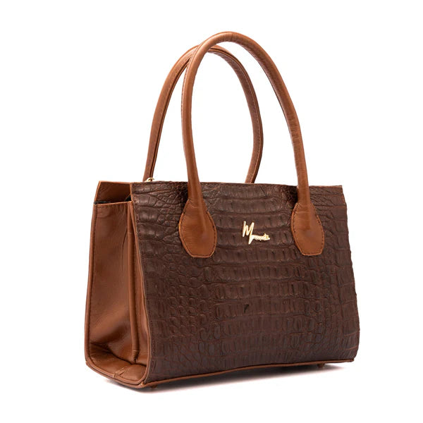 Bolso Birkin Sensations cocodrilo genuino Café