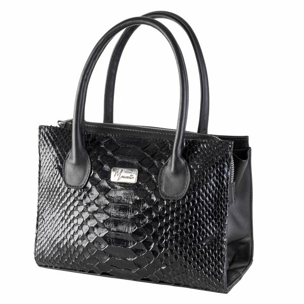 Bolso Birkin Sensations (Pitón Negro Lustrado)