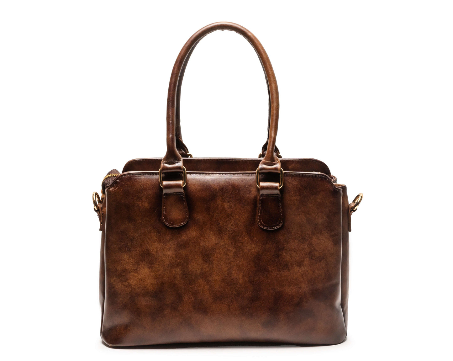 Bolso Mod Detroit color tabaco con aplic Pitón