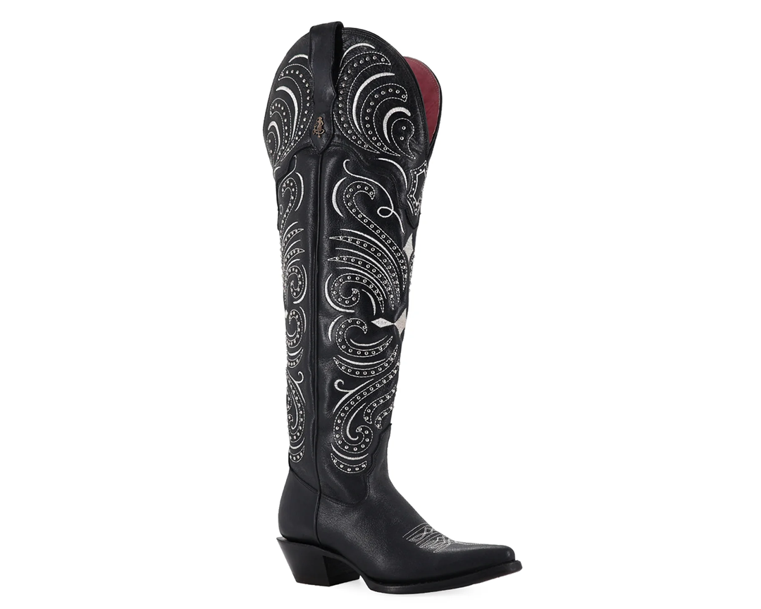 Bota Vaquera Artesanal Black