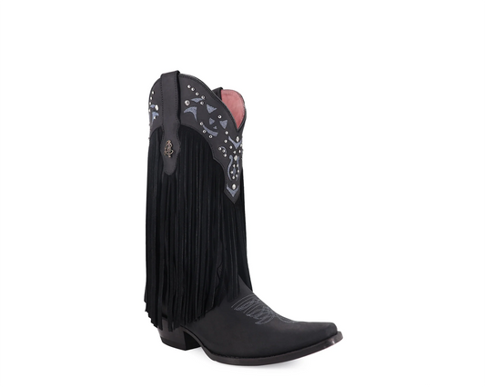 BOTA VAQUERA FORAJIDA NEGRO
