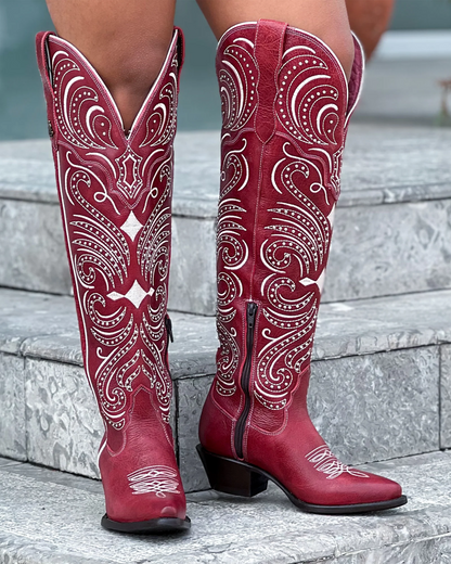 BOTA VAQUERA ALASKA ROJO