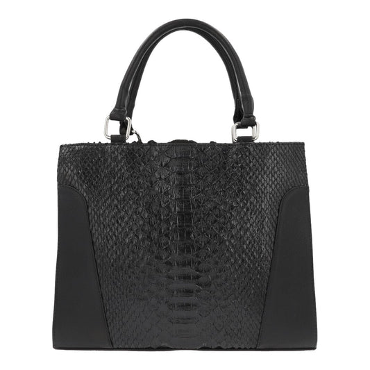 Bolso Amazonas Dama Pitón Genuino Negro