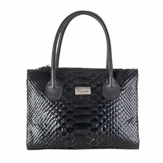 Bolso Birkin Sensations (Pitón Negro Lustrado)